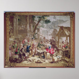 Sancho Panza en de Nut Seller Poster