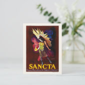 Sancta Liqueur France Vintage Poster 1925 Briefkaart (Staand voorkant)