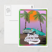 Sancti Spiritus Cuba reisposter. Briefkaart (Voorkant / Achterkant)
