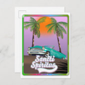sancti spiritus Cuba reisposter. Uitnodiging Briefkaart (Voorkant / Achterkant)