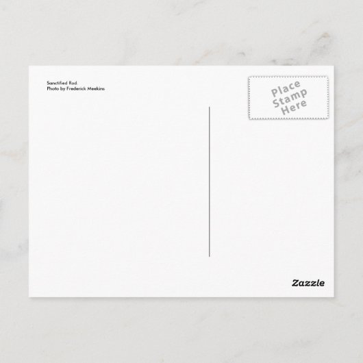 Sanctified Rod Briefkaart (Achterkant)