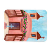 Sanctuario de Chimayo Waterverf New Mexico Magneet (Horizontaal)