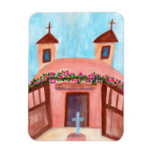 Sanctuario de Chimayo Waterverf New Mexico Magneet (Verticaal)