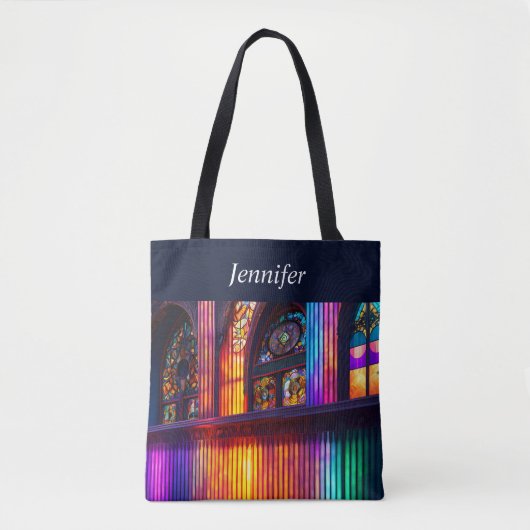 Sanctuarium | Kunst van de regenboogkerk Tote Bag (Voorkant)