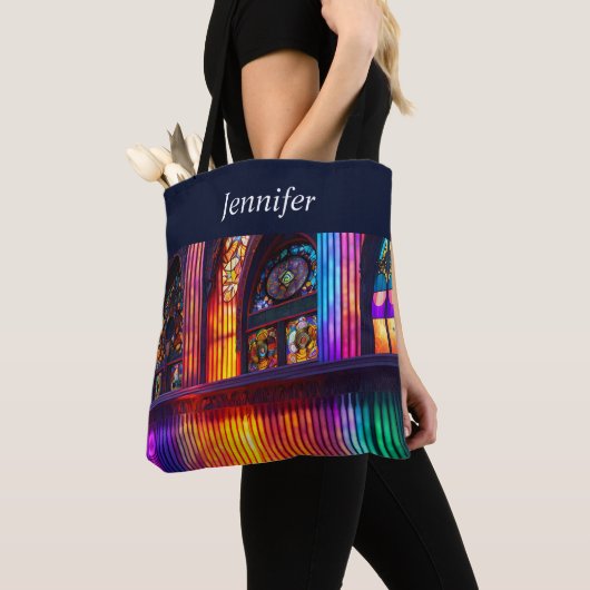Sanctuarium | Kunst van de regenboogkerk Tote Bag (Dichtbij)