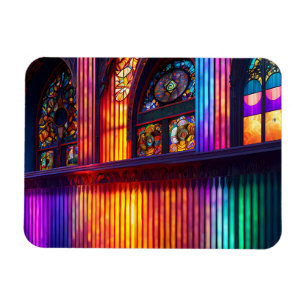 Sanctuarium   Rainbow Church Interior Magneet