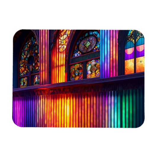 Sanctuarium | Rainbow Church Interior Magneet (Horizontaal)