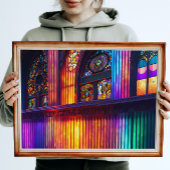 Sanctuarium | Rainbow Church Interior Poster