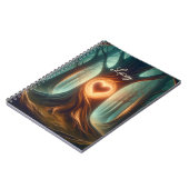 Sanctuary in de dennen gepersonaliseerd Notitieboe Notitieboek (Linkerzijde)