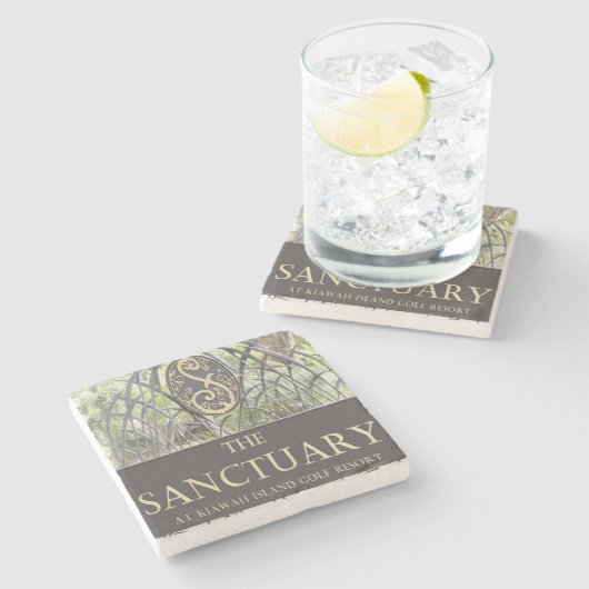 Sanctuary, Kiawah Island, SC Marble Stone Coas Stenen Onderzetter (Zijkant)