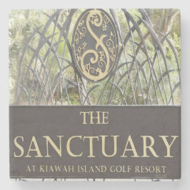 Sanctuary, Kiawah Island, SC Marble Stone Coas Stenen Onderzetter