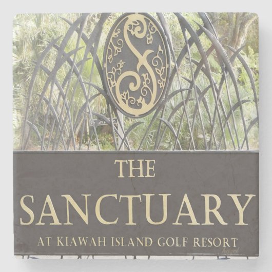 Sanctuary, Kiawah Island, SC Marble Stone Coas Stenen Onderzetter (Voorkant)