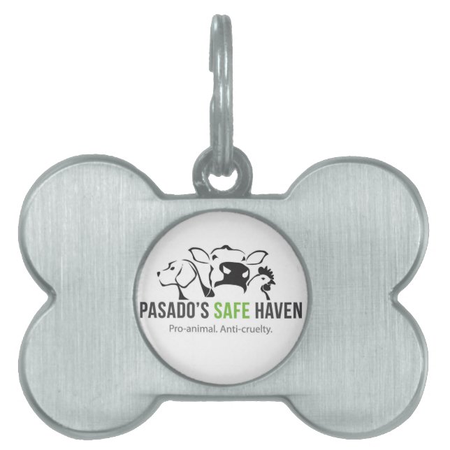 Sanctuary Logo Pet Tag Huisdieren Naamplaatje (voorkant)