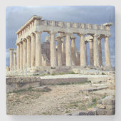 Sanctuary of aphaia stenen onderzetter (Voorkant)