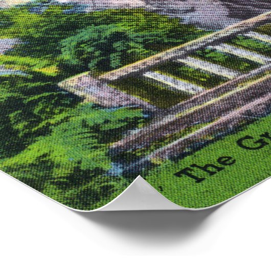 Sanctuary of Our Sorrowful Moeder Grotto Uitzicht Poster (Hoek)