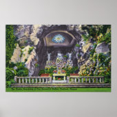 Sanctuary of Our Sorrowful Moeder Grotto Uitzicht Poster (Voorkant)