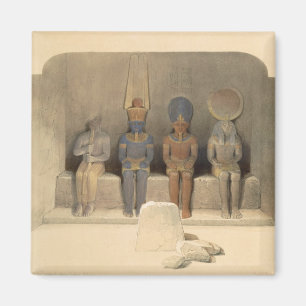 Sanctuary of the Temple of Abu Simbel, uit "Egypt" Magneet
