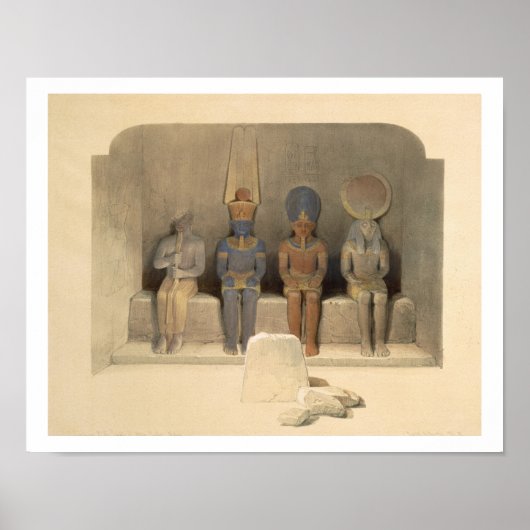 Sanctuary of the Temple of Abu Simbel, uit "Egypt" Poster (Voorkant)