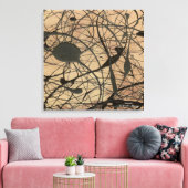 Sanctuary Pollock Geïnspireerde Abstract Canvas Afdruk (Insitu (Woonkamer))