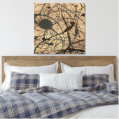 Sanctuary Pollock Geïnspireerde Abstract Canvas Afdruk (Insitu (Slaapkamer))