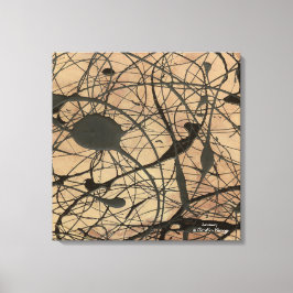 Sanctuary Pollock Geïnspireerde Abstract Canvas Afdruk