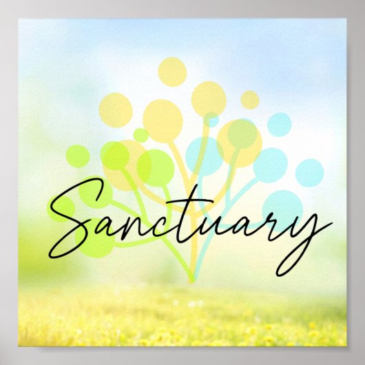 Sanctuary Stress-Free Wall Poster (Voorkant)