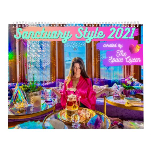 Sanctuary Style 2021-kalender van de Space Queen Kalender (Hoes)