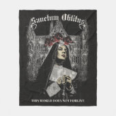 Sanctum Oblitus - Gotische streetwear ontwerp Fleece Deken (Voorkant)