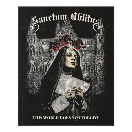 Sanctum Oblitus - Gotische streetwear ontwerp Foto Afdruk (Voorkant)