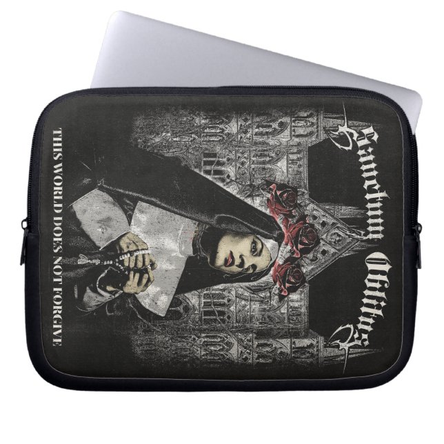 Sanctum Oblitus - Gotische streetwear ontwerp Laptop Sleeve (Voorkant)