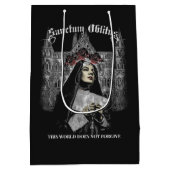 Sanctum Oblitus - Gotische streetwear ontwerp Medium Cadeauzakje (Achterkant)