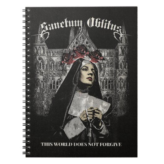 Sanctum Oblitus - Gotische streetwear ontwerp Notitieboek (Voorkant)