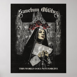 Sanctum Oblitus - Gotische streetwear ontwerp Poster