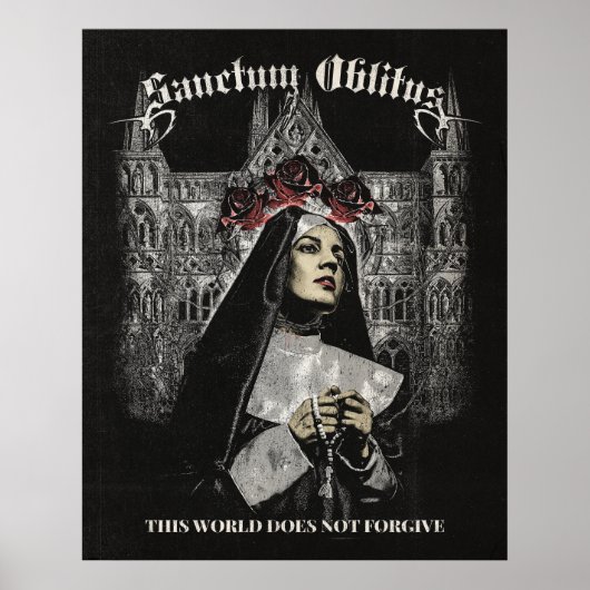 Sanctum Oblitus - Gotische streetwear ontwerp Poster (Voorkant)