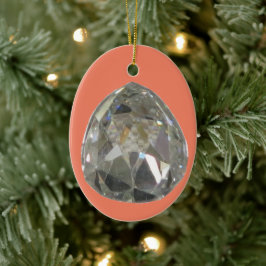Sancy Diamond - Diamant Keramisch Ornament
