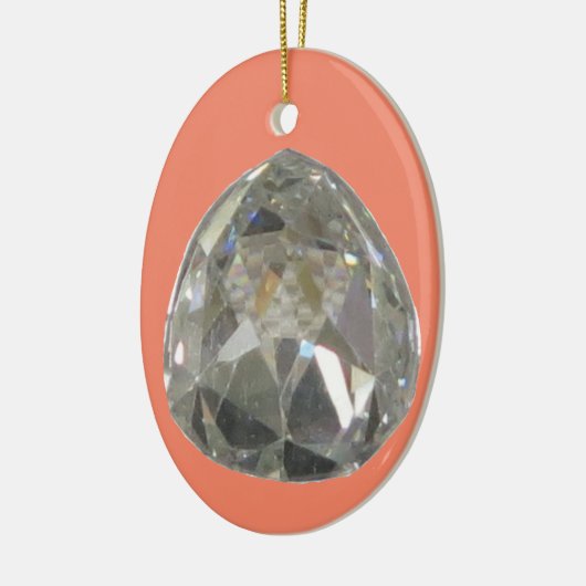 Sancy Diamond - Diamant Keramisch Ornament (Links)