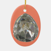 Sancy Diamond - Diamant Keramisch Ornament (Voorkant)