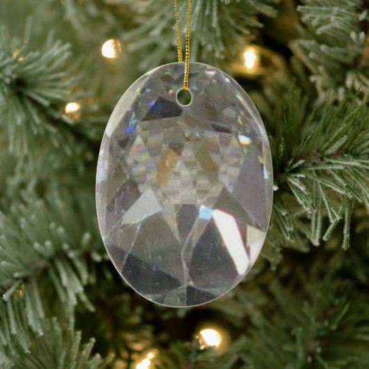 Sancy Diamond – Diamant Keramisch Ornament (Boom)