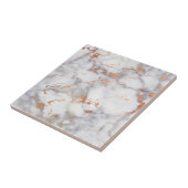 Sand Accents and White Abstract Pattern Tegeltje (Zijkant)