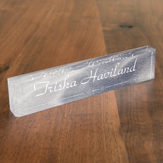 Sand Afbeelding Achtergrond - Desk Name plate - HA Naambordje (Zijkant)