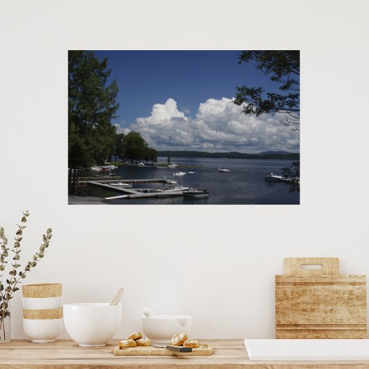 Sand Bar Marina, Lake ChamPlain Poster (Keuken)