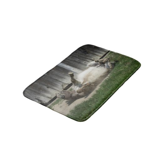 Sand Bathing Donkey Badmat (Gekanteld)