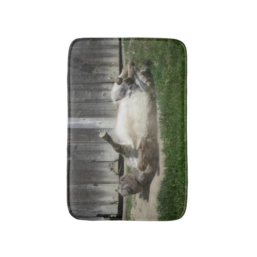 Sand Bathing Donkey Badmat (Voorkant Verticaal)