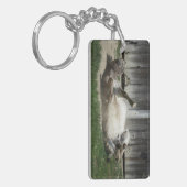 Sand Bathing Donkey Sleutelhanger (Voorkant Links)