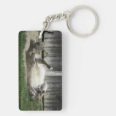 Sand Bathing Donkey Sleutelhanger (achterkant)