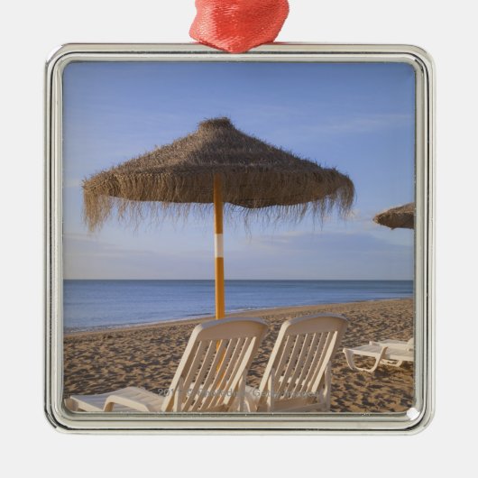Sand Beach Chairs with Umbrella Metalen Ornament (Voorkant)