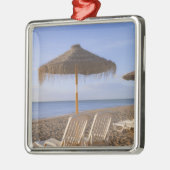 Sand Beach Chairs with Umbrella Metalen Ornament (Links)
