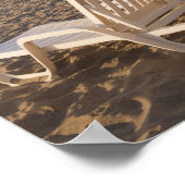 Sand Beach Chairs with Umbrella Poster (Hoek)