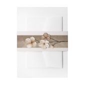 Sand Beige Hand Drawn Floral Botanical Wedding Uitnodigingen Wikkel (Voorkant Voorbeeld)