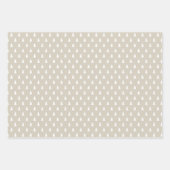 Sand Beige Modern Farmhouse Holiday Wrapping Paper (Voorkant)
